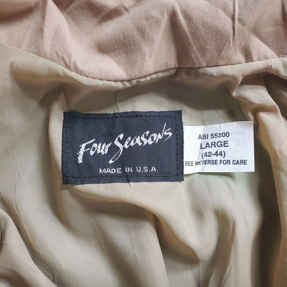 Vintage 90s Four Seasons Teal Windbreaker Fincor Drives and Controls Jacket - Picture 5 of 7